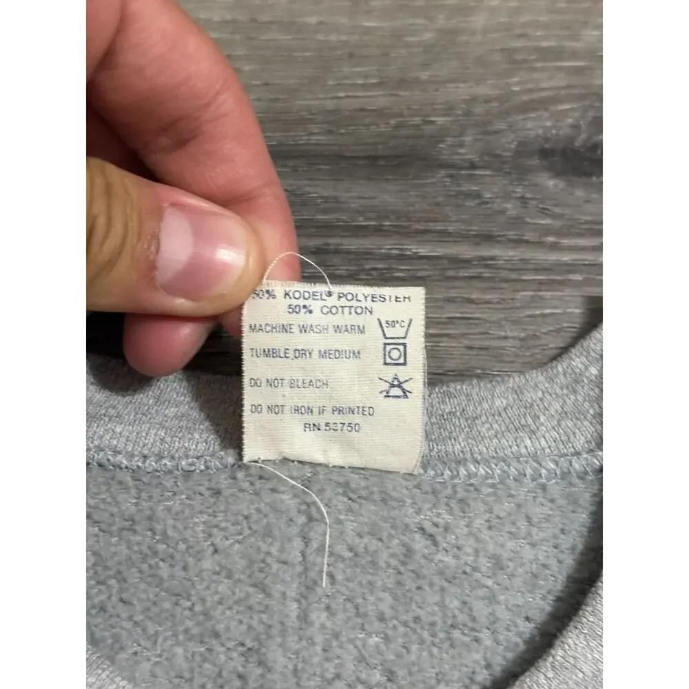 Vintage 1987 Tee Jays Classic Car Grey Crewneck Retro Made In USA - Men’s XL